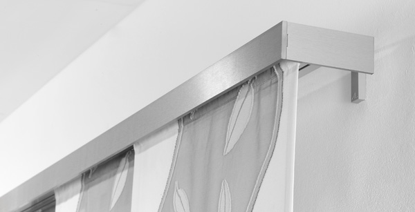 Flächenvorhang Komplettsystem 3-läufig mit Frontblenden Variante | eBay