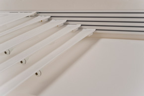 Flächenvorhang Komplett Schienensystem Piccolo 5 läufig mit Paneelwagen